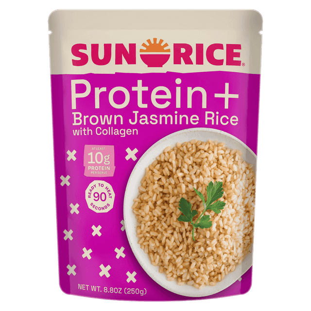Product image of SunRice Protein+ Brown Jasmine Rice with Collagen