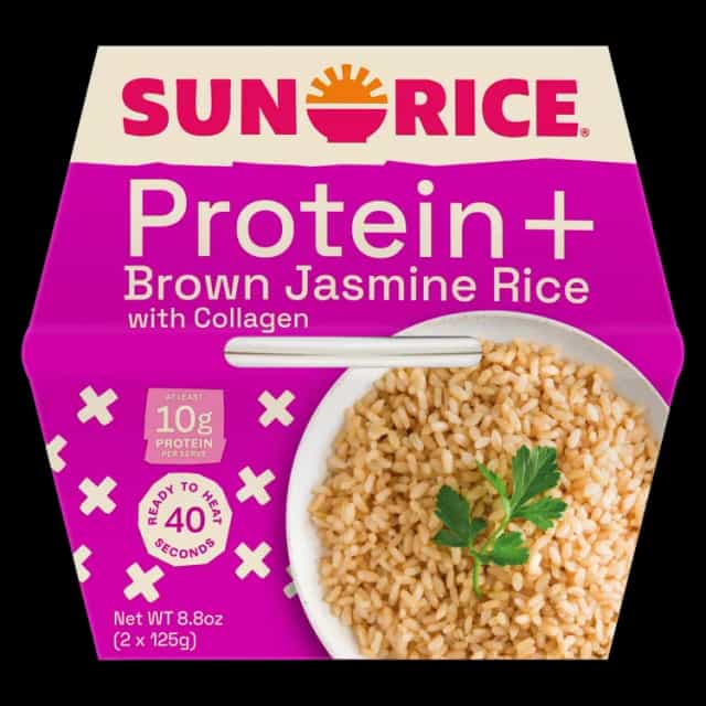 Product image of SunRice Protein+ Brown Jasmine Rice with Collagen